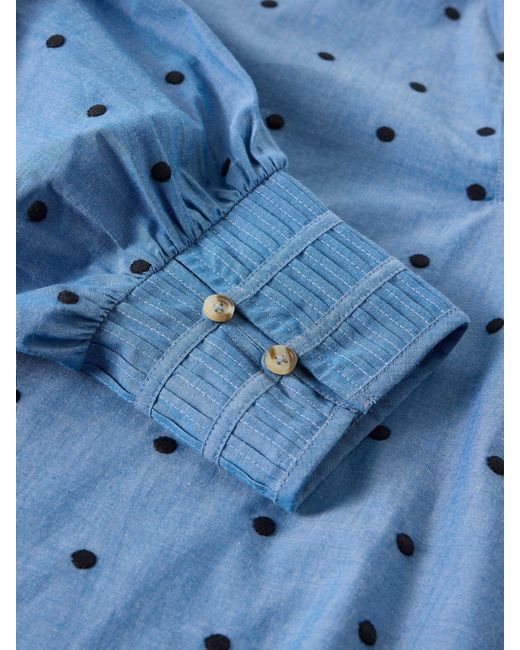 White Stuff Blue Stuff Raya Pop Over Blouse