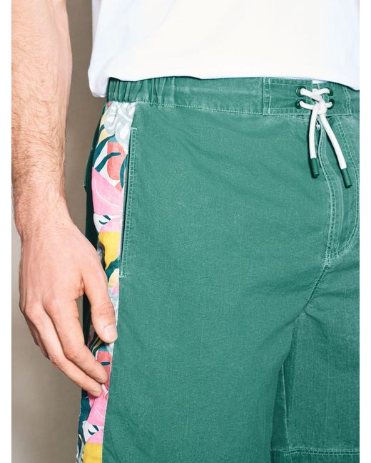 Next Green Edit Printed Panel Boardshort for men