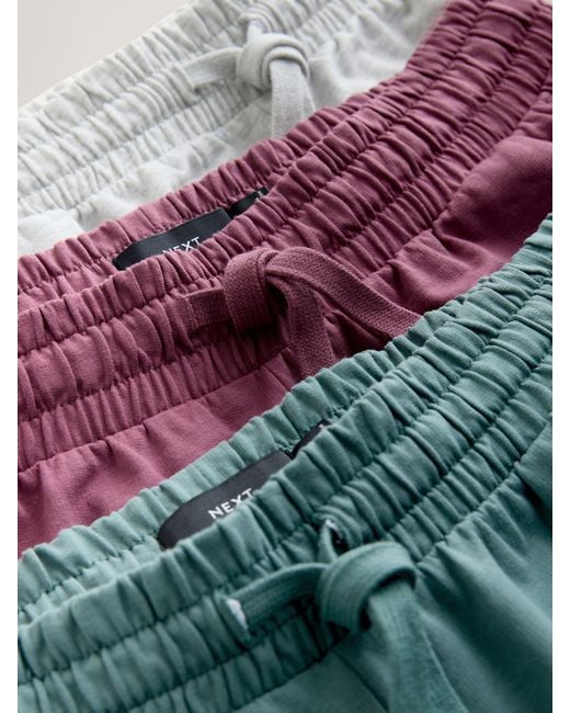 Next Multicolor Loopback Jogger Shorts 3 Pack for men