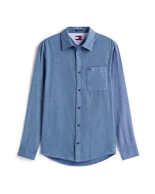Tommy Hilfiger Blue Regular Fit Flannel Shirt for men