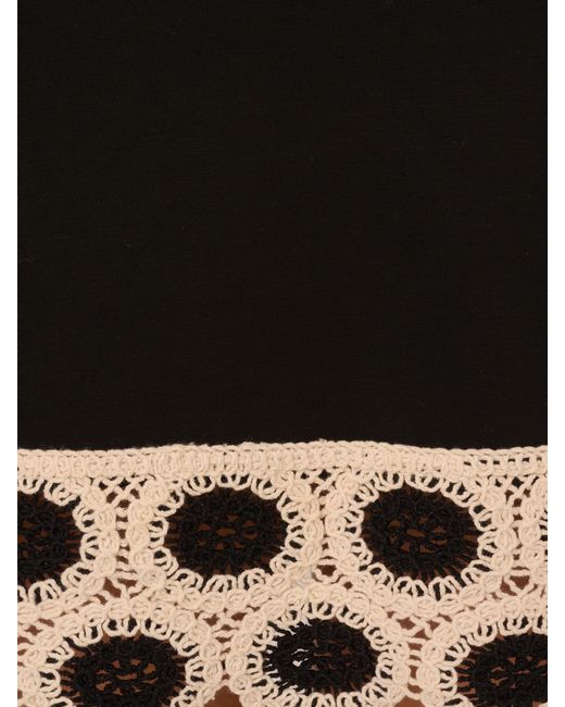 Adrianna Papell Adrianna By Mini Crochet Dress in Black | Lyst Australia