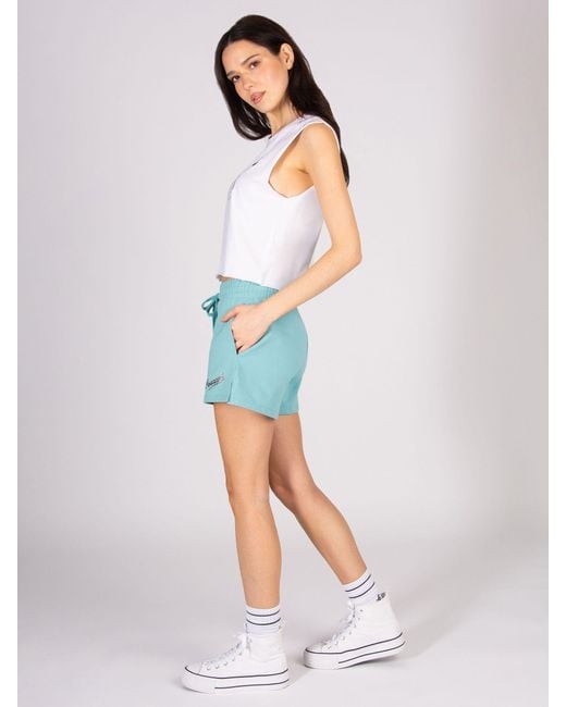 Pineapple Blue Retro Shorts