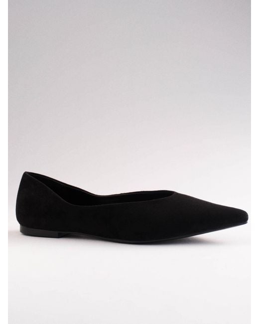 The Set Black Point Toe Ballet Flats