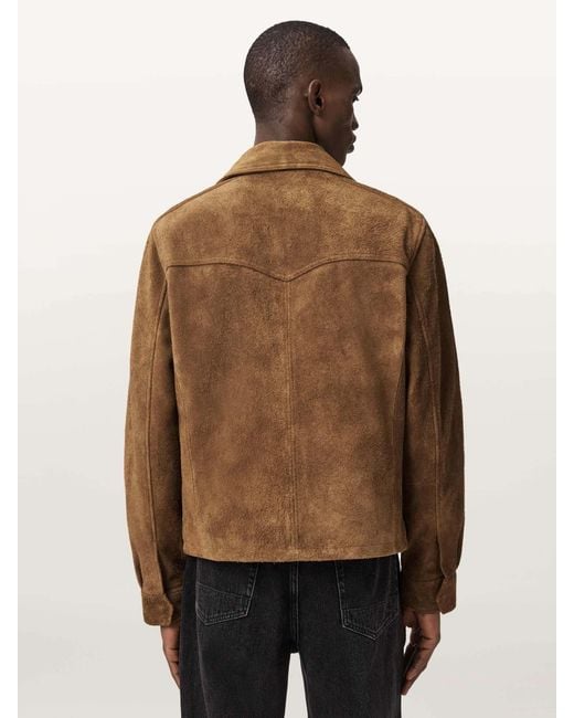 AllSaints Brown Allsaints Dellcot Jacket for men