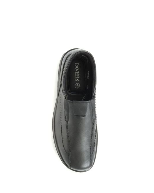 Pavers Lederslipper in Gray für Herren