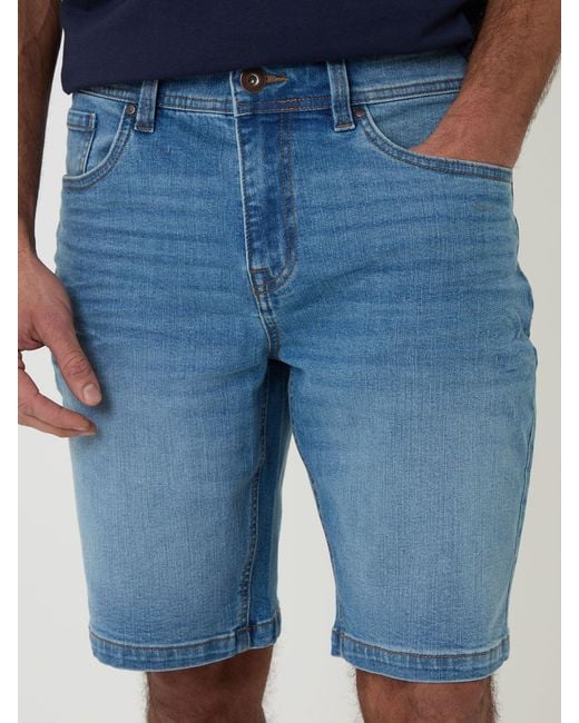 Threadbare Blue Denim Shorts for men