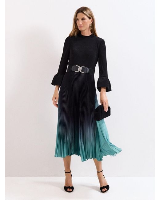 Phase Eight Black Petite Meloni Ombre Dress