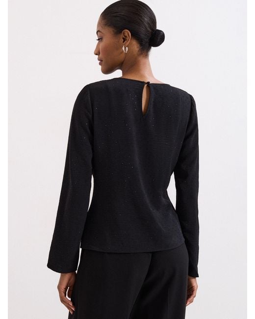 Phase Eight Black Phase Eight Noa Drape Top