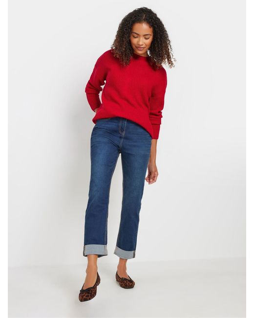 M Com Red Trichterhals-Pullover Mit Naht46