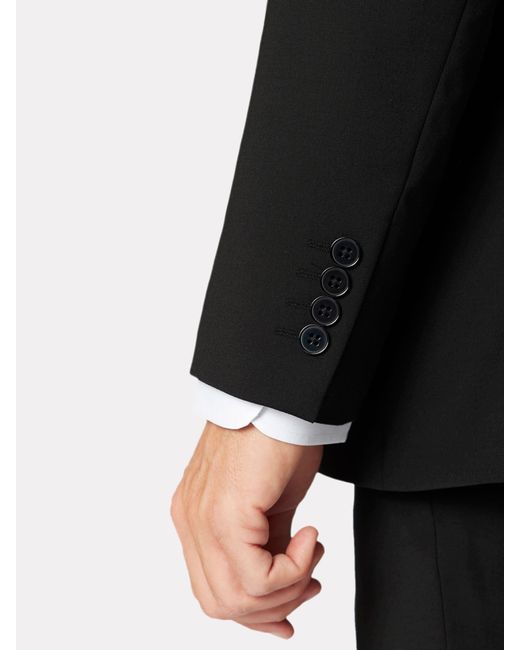 Brook Taverner Black Suit Jacket for men