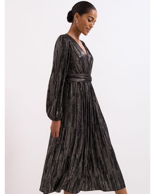 Phase Eight Black Petite Emre Stripe Dress