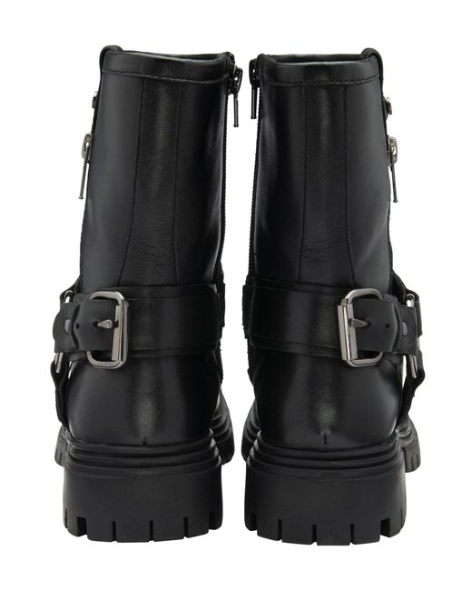 Lotus Black Ankle Boots