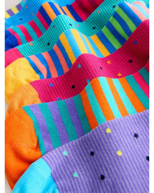 Next Blue Pattern Socks 8 Pack for men