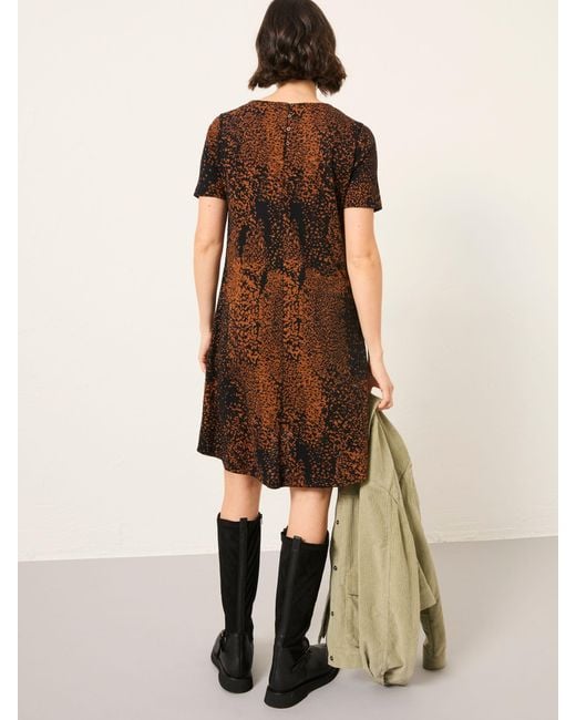 FatFace Brown Fatface Simone Jersey Midi Dress