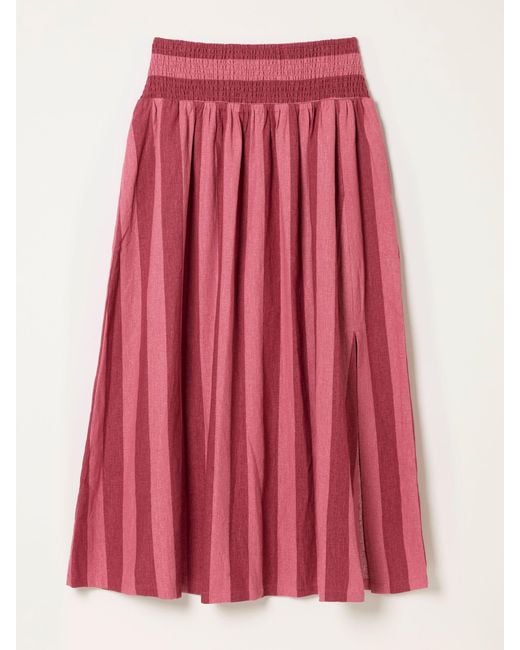 FatFace Pink Fatface Kit Midi Skirt