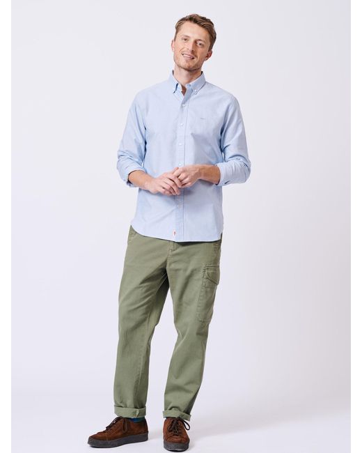 aubi White Alder Oxford 100% Cotton Shirt for men