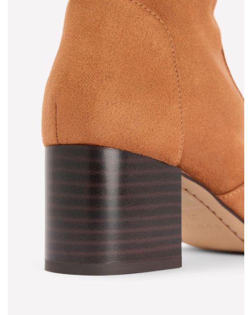 Boden Brown Block Heel Stretch Boots