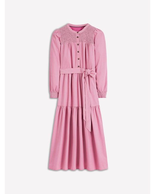 Boden Women's Pink Cecily Cord Midi Dress