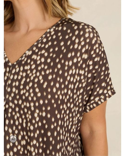 Evans White Pleat Swing Top