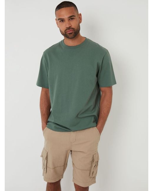 Threadbare Natural Cargo Shorts for men