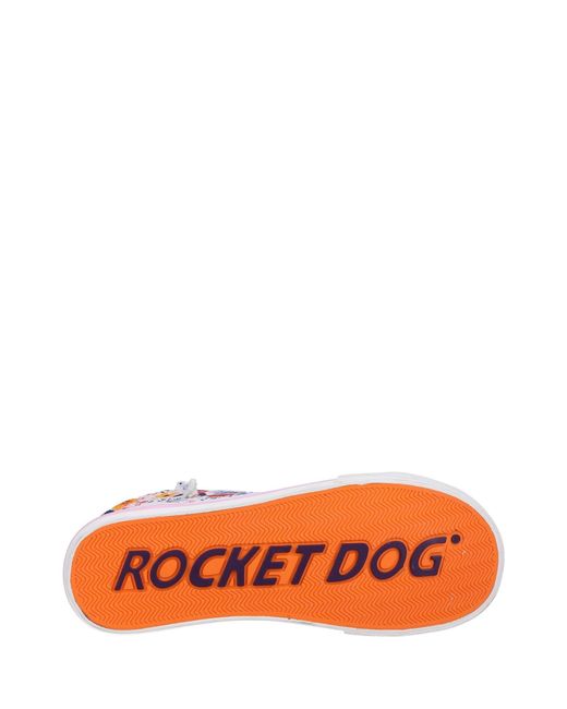 Rocket Dog White Jazzin 10A Hi-Tops Aus Baumwollleinen
