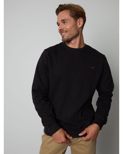 Threadbare Blue Crew Neck Sweatshirt for men
