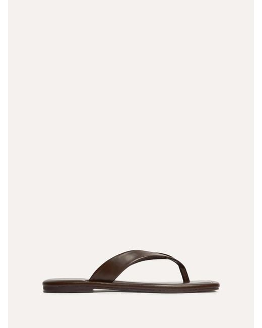 Linzi Natural Element Toe Post Flat Sandals
