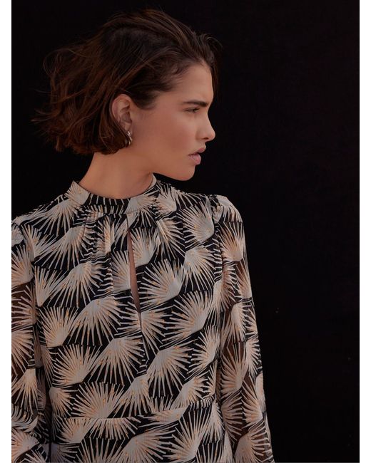 Mint Velvet White Geo Print Mini Dress