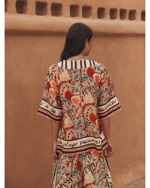 Next Multicolor Sleeved Wrap Summer Top