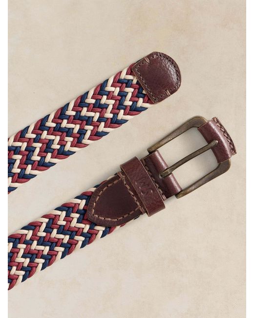 White Stuff Natural Woven Elasticated Belt for men