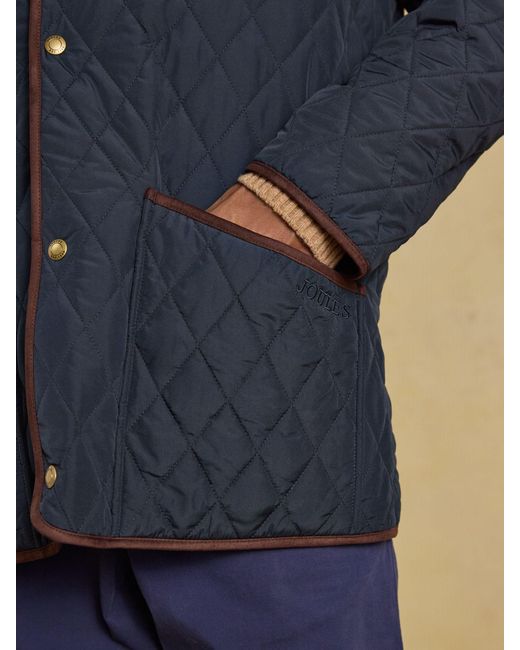 Joules Blue Quilted Jacket for men