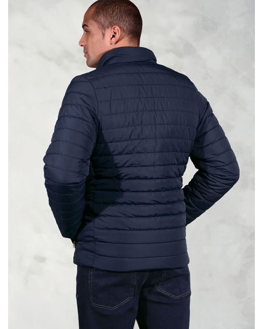 Brook Taverner Blue Quilted Puffer Jacket for men