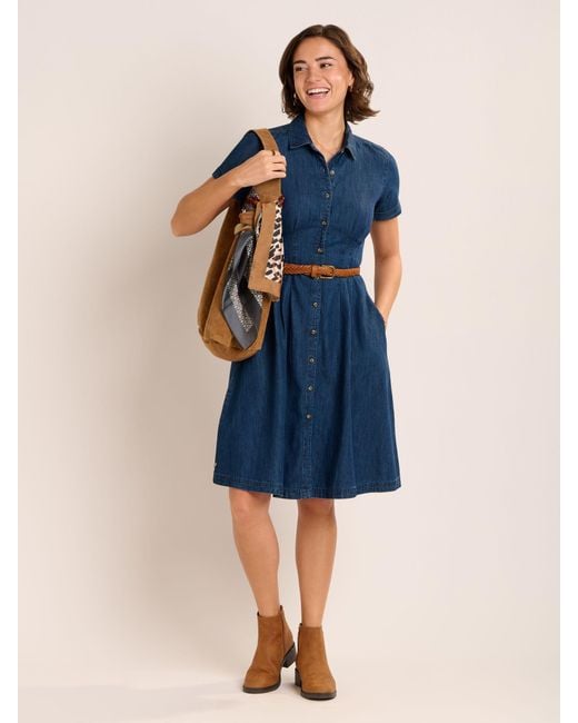 Brakeburn Antonia Dress in Blue | Lyst