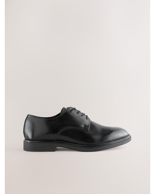 Next Black Derby Shoes for men