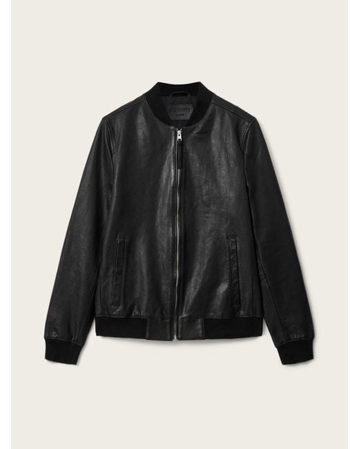 AllSaints Black Allsaints Morten Bomber Jacket for men