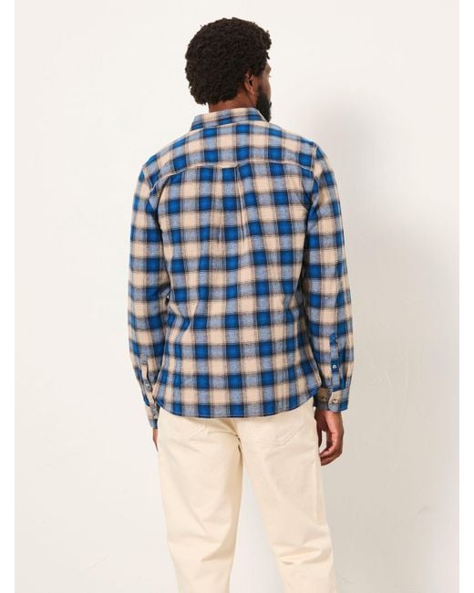 FatFace Blue Fatface Hayle Long Sleeve Check Shirt for men