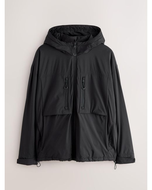 Next Black Thermogen Shower Resistant Wadded Jacket for men