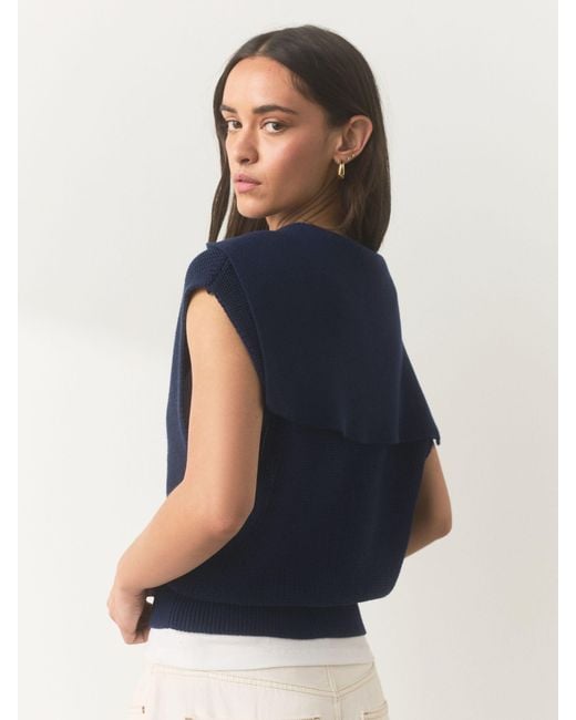 Next Blue Knitted Tank