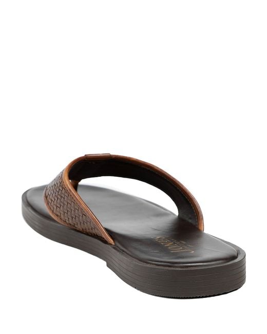 Jones Bootmaker Black Jones Bootmaker Wallgate Premium Leather Toe Post Sandals for men