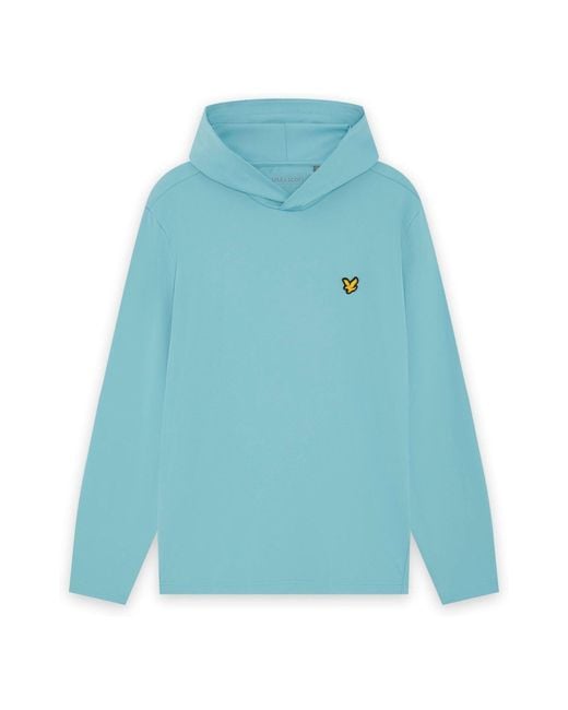 Lyle & Scott Blue Performance Hooded Midlayer for men