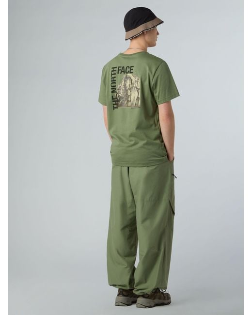 The North Face Green Half Dome Photo Back Print T-Shirt for men