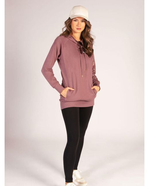 Pineapple Pink Light Longline Hoodie