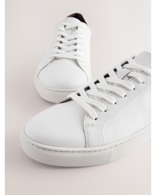 Next Natural Leather Trainers for men
