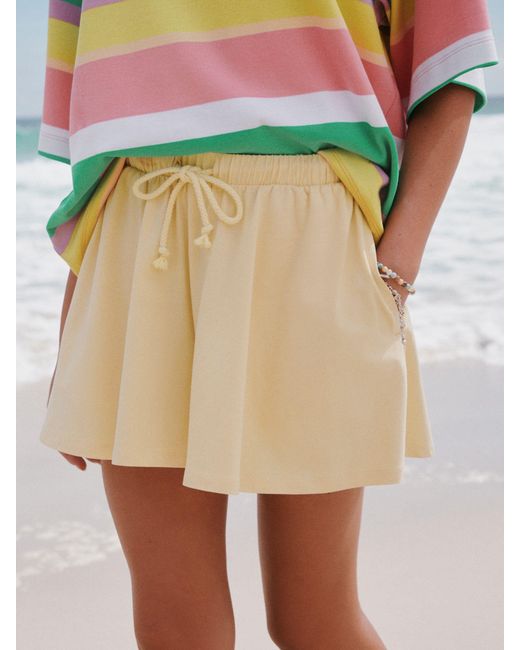 Next Natural Drawstring Shorts