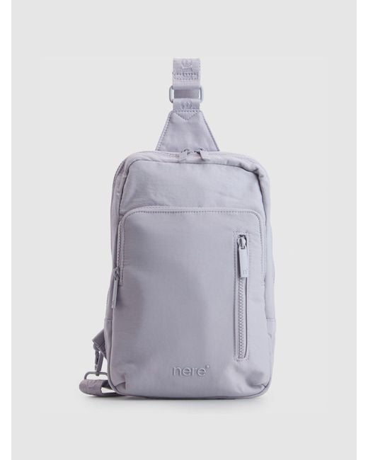 Nere Gray Bondi Lilac Sling Backpack