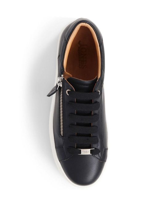 Jones Bootmaker Black Jones Bootmaker Amaliada Leather Platform Trainers