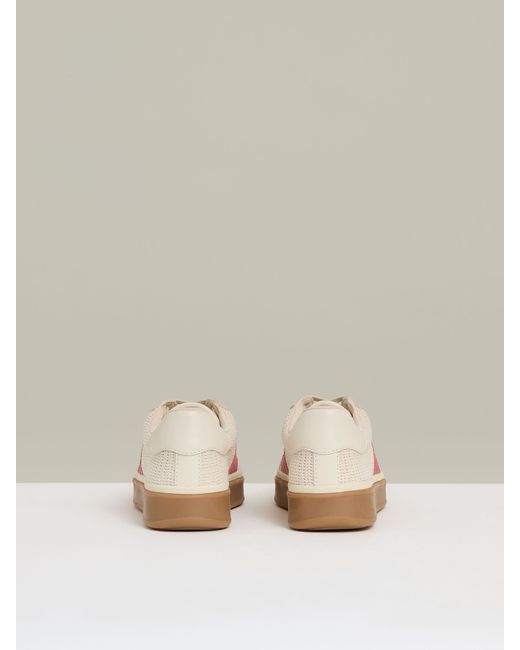 Reiss Pink Woven Low-Top Trainers