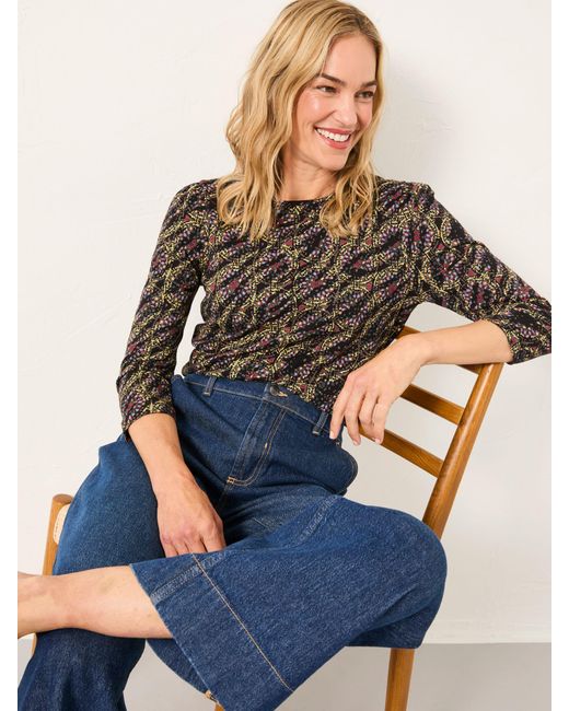 FatFace Gray Fatface Ria Top