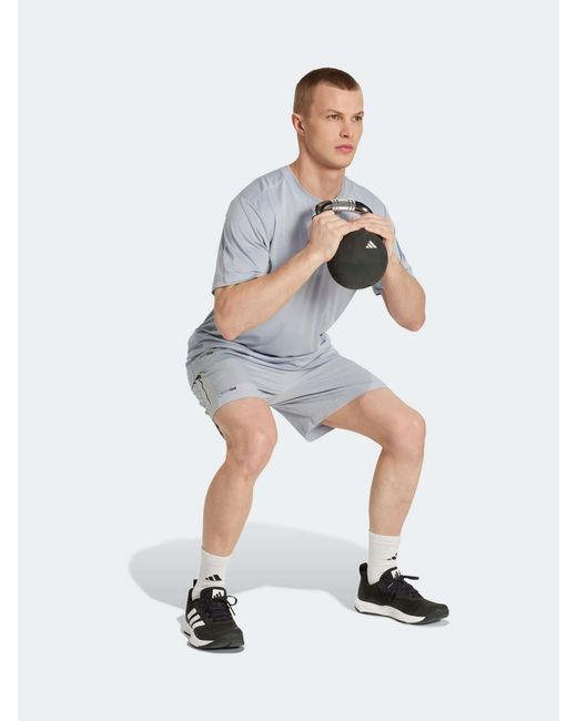 Adidas Blue Tech Apparel T-Shirt for men