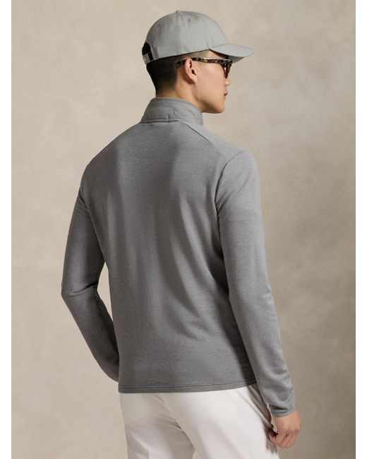 Ralph Lauren Gray Ralph Lauren Performance Wool Knit Jacket for men